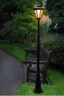 Solar Lamp Post, Solar Powered Lamp, Landscape Lighting Design, Lamp Post Lights, Backyard Lighting, Solar Lamp, Solar Garden, Patio Lighting, Solar Lights Garden