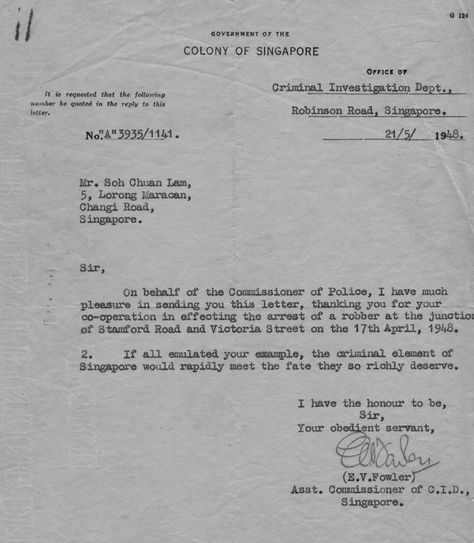 Letter of Commendation from the Commissioner of Police in 1948. Letter Of Commendation, Leadership Quotes Work, Quotes Work, Reference Letter, Leadership Quotes, Leadership, Singapore, Quotes, Quick Saves