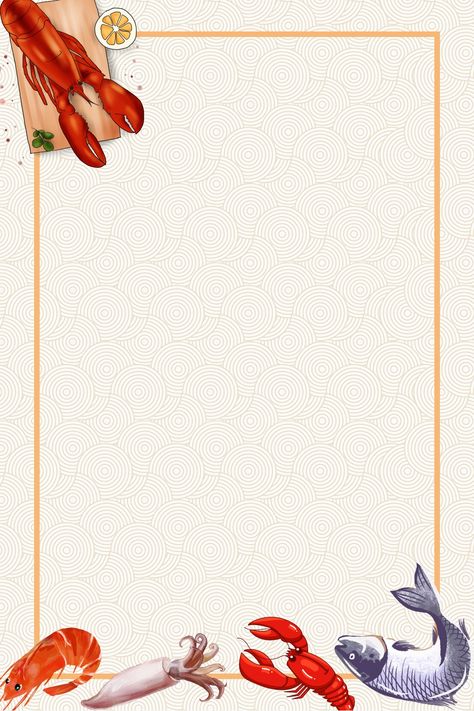 Seafood Buffet Poster Background Material Seafood Barbecue, Seafood Background, Fish Banner, Seafood Art, Seafood Shop, Fish Background, Seafood Buffet, Seafood Menu, Food Background