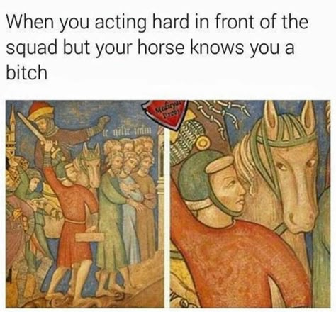 Funny Medieval, Medieval Memes, Art History Memes, Classic Memes, Historical Humor, Funny Art History, Classical Art Memes, History Jokes, History Humor