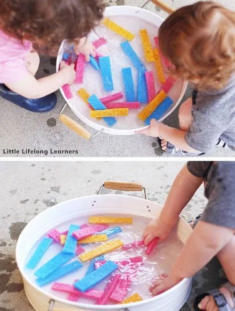 Baby Activities 1 Year, Infant Sensory Activities, Baby Sensory Play, Baby Play Activities, Toddler Sensory, Baby Learning Activities, Diy Bebe, Montessori Baby, Toddler Play