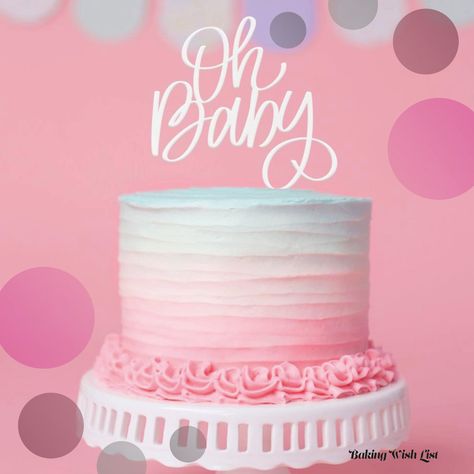 Simple Baby Shower Cakes, Simple Baby Shower Cake, Baby Shower Cakes Neutral, Baby Reveal Cakes, Baby Shower Cake Designs, Baby Gender Reveal Party Decorations, Gender Reveal Cupcakes, Idee Babyshower, Baby Reveal Party