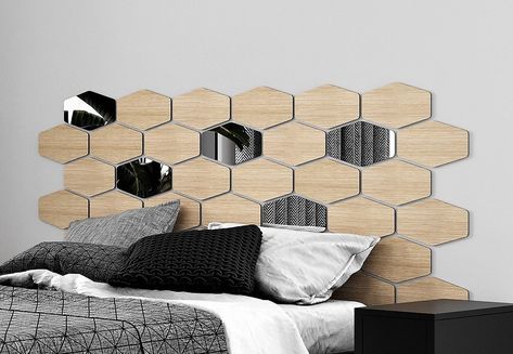 #etsy shop: Hexagon wall decor, wood wall paneling, headboard king, wood headboard, bedroom wall decor, unique headboard https://etsy.me/3Yg7rVs #upcycled #minimalist #porch #housewarming #3dprinting #valentinesday #hexagonwallpanel #hexagonwallart #hexagonwalldecor Paneling Headboard, Minimalist Porch, Hexagon Wall Decor, Wood Headboard Bedroom, Headboard Alternative, Creative Headboard, Wood Wall Paneling, Headboard Bedroom, Upholstered Wall Panels