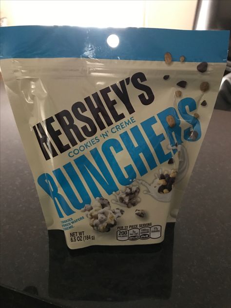 Hersheys Cookie and Cream Crunchers Hershey Cookies And Cream Recipes, Hersheys Cookies And Cream Recipes, Hershey Aesthetic, Hersheys Cookies And Cream, Cookie And Cream Hershey, Herseys Chocolate, Hershey Cookies, Cookies N Cream Cookies, Hershey Chocolate