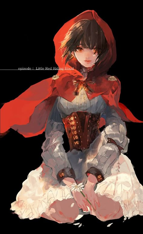 Red Riding Hood Art, Arte Inspo, 영감을 주는 캐릭터, Little Red Riding Hood, Digital Art Girl, Fantasy Fashion, Red Riding Hood, An Anime, Art Reference Photos