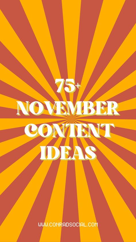 November Post Ideas, Retail Social Media Posts, November Marketing Ideas, November Instagram Post Ideas, Thanksgiving Content Ideas, Fall Content Ideas For Instagram, November Social Media Ideas, Thankful Social Media Posts, November Content Ideas