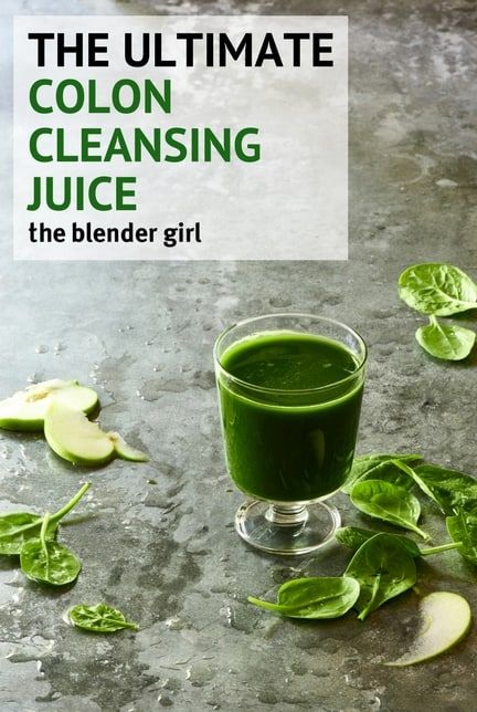 Colon Cleanse Juice with Spinach and Apple - The Blender Girl Colon Cleanse Juice, Colon Cleanse Drinks, Cleanse Juice, Cucumber Detox Water, Colon Cleanse Recipe, Cleansing Drinks, Detox Juice Cleanse, Detox Juice Recipes, Natural Detox Drinks