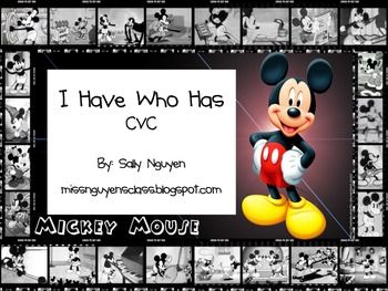 Disney CVC words Mickey Mouse Classroom, Disney Themed Classroom, Reading Pictures, Cvc Activities, Mickey Theme, Disney Classroom, Disney Printables, Learning Targets, I Can Statements