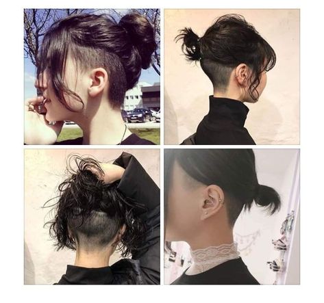 Curly Hair Undercut, Pixie Haircut Curly, Haircut Curly Hair, Haircut 2023, Undercut Long Hair, Edgy Pixie Haircuts, Short Hair Tomboy, Hair Undercut, Haircut Curly