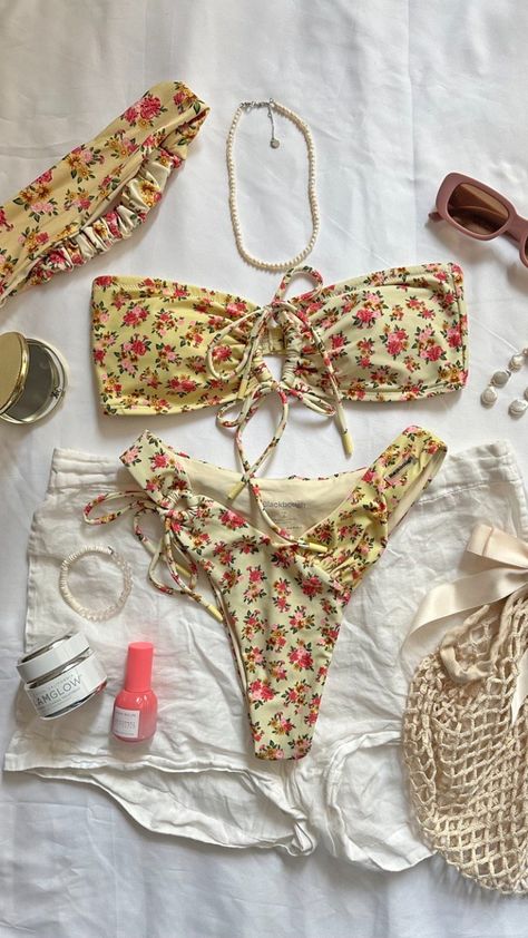 Euro summer bikinis, halter top, underwire top, triangle top, bandeau top, tube top, euro summer, bikini, swimsuits, film camera, packing essentials, vacay, vacay aesthetic, summer essentials, summer dress, shades, accessorizing, blackbough swim Vacay Aesthetic, Blackbough Swim, Underwire Top, Packing Essentials, Euro Summer, Hawaii Vacation, Summer Bikinis, Aesthetic Summer, Pinterest Girls