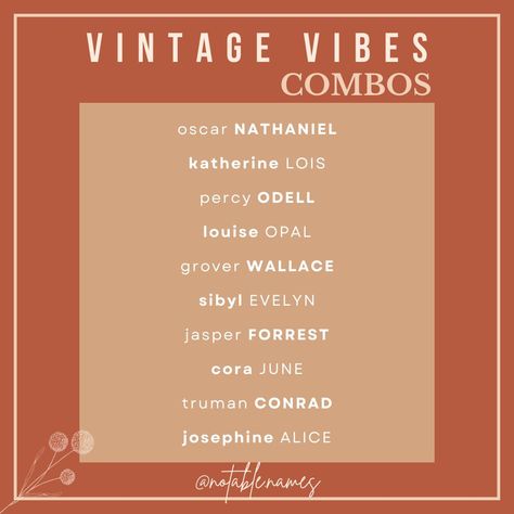 Polish Baby Names, Vintage Baby Names, Vintage Names, Double Barrel, Middle Name, I Love A, Vintage Vibe, Comforters Cozy, Name It