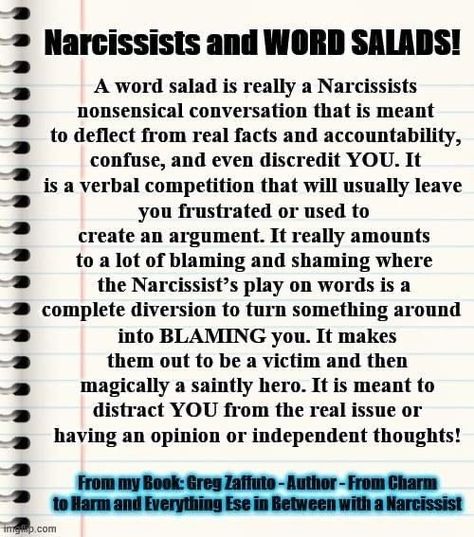 Word Salad, Narcissism Relationships, Manipulative People, Flying Monkeys, Narcissistic People, Narcissistic Mother, Unhealthy Relationships, Narcissistic Behavior, Real Facts