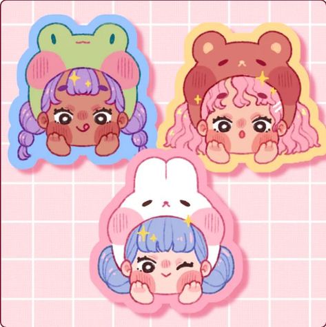 Cute Character Illustration, Chibi Design, Chibi Stickers, Graphic Design Character, Art Merch, Cute Hat, Artist Alley, Little Doodles, Chibi Drawings