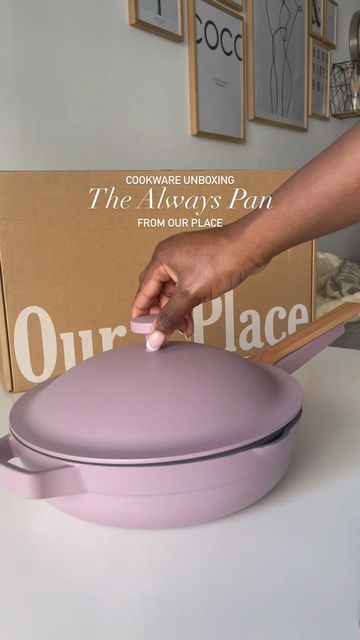 Catherine • Food Content Creator 👩🏾‍🍳📸🎬 on Instagram: "Okay so my @ourplace Always Pan is gorgeous! 😍 I’m soo happy I went with the Lavender 💜 I’ve got my eyes on the on the Griddle Pan next 👀 #alwayspan #ourplace #cookware #cooking" Our Place Cookware, Ourplace Pan, Food Content Creator, Always Pan, Apartment Makeover, Food Content, Xmas List, Our Place, Griddle Pan