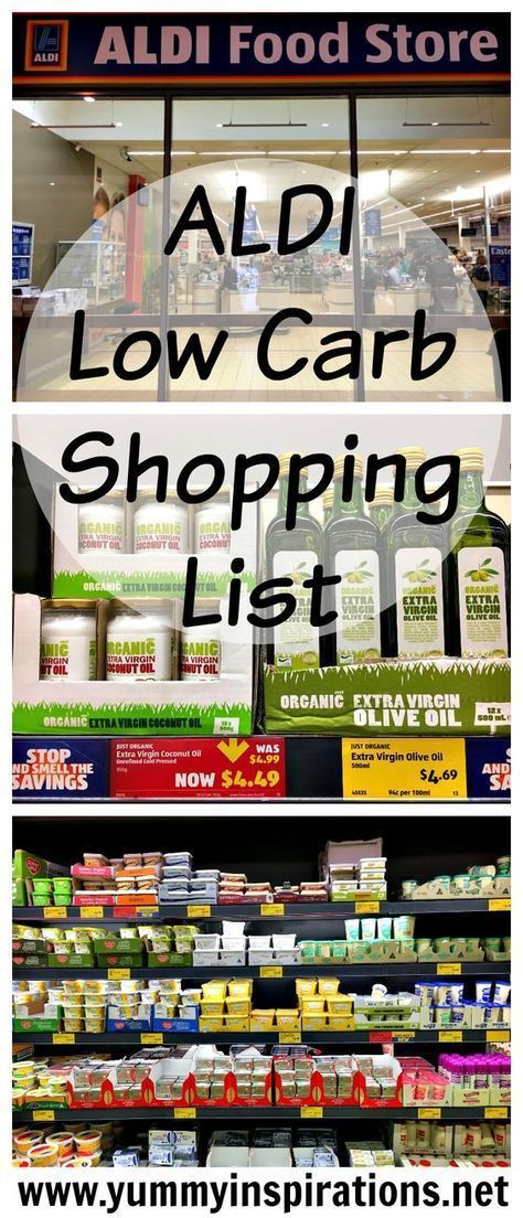 ALDI Low Carb Shopping List + Keto Diet Grocery Haul Video - a list of products to seek out at ALDI that are Ketogenic Diet friendly. Low Carb Shopping List, Low Carb Grocery, Keto Shopping List, Breakfast Low Carb, High Carb Foods, Low Carb Meal, Low Carb Diets, Ketogenic Diet Meal Plan, Grocery Haul