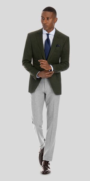 Forest Green Flannel Blazer - Mens Blazers | Black Lapel Dark Green Sports Coat Men, Men’s Green Blazer Outfit, Olive Green Blazer Outfit Men, Dark Green Blazer Outfit Men, Green Blazer Outfit Men, Green Blazer Outfit, Green Sport Coat, Custom Blazer, Plaid Blazer Outfit