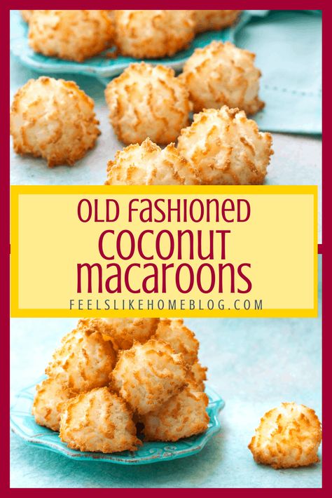 The Best Coconut Macaroon Recipe | Quick & Easy Gluten-Free Cookies Coconut Macaroons Recipe Gluten Free, Best Coconut Macaroons, Gluten Free Coconut Macaroons, Macaroon Recipe, Coconut Macaroons Easy, Macaroons Recipe, Coconut Macaroon, Coconut Macaroons Recipe, Chocolate Macaroons