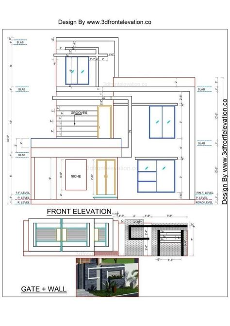 10 Marla House Plan, House Plan Design, 20x40 House Plans, 3 Storey House Design, Narrow House Designs, House Outer Design, Small House Elevation, Affordable House Plans, Its Done