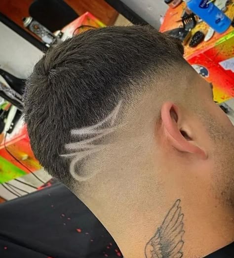 Hair Tattoo Men, Hair Tattoo Designs, Boys Fade Haircut, Burst Fade, Barbers Cut, Hair Tattoo, Galaxy Tattoo, Face Cut, Faded Hair