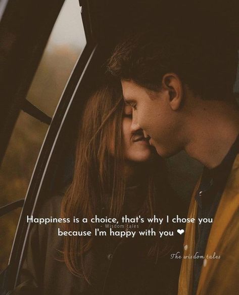 Happiness is a choice that's why I chose you because I'm happy with you ❤️ #choice #happy #Quotes #love I Chose You, Love Captions, Cute Relationship Quotes, Cute Quotes For Him, Couples Quotes Love, Sweet Love Quotes, Love Husband Quotes, Happiness Is A Choice, Cute Quotes For Life