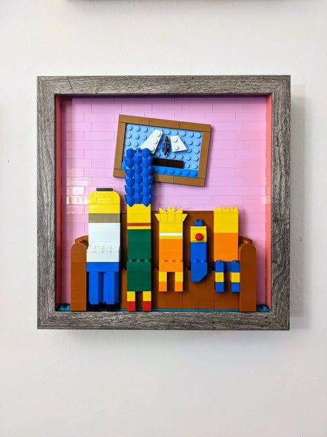 Lego Frame Diy, Diy Lego Gift Ideas, Lego Art Ideas, Lego House Decor, Lego Diy Ideas, Lego Dots Ideas, Lego Art Wall, Lego Art Project, Lego Diy Projects