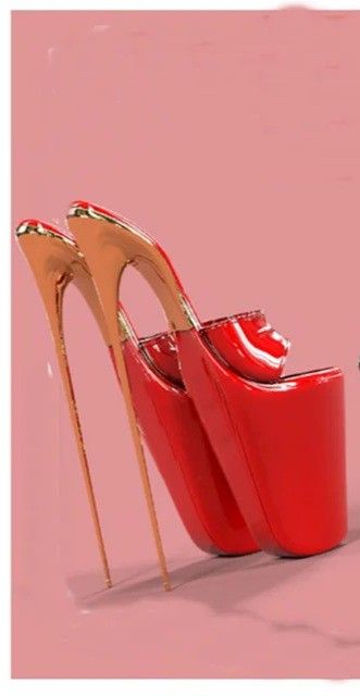 Extreme Heels, Crazy Heels, Artistic Shoes, Extreme High Heels, High Heel Mules, Heel Mules, Boot Pumps, Trendy Shoes, Heel Pumps