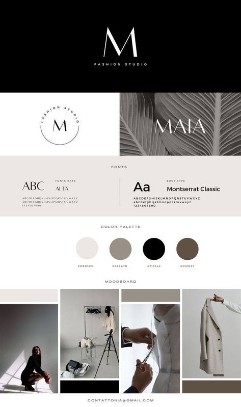 The Best Logo Design, Minimal Luxury Branding, Brand Identity Ideas, Visual Brand Identity Design, Brand Identity Design Luxury, Brand Identity Template, Branding Kit Templates, Moodboard Template, Visual Identity Design Branding