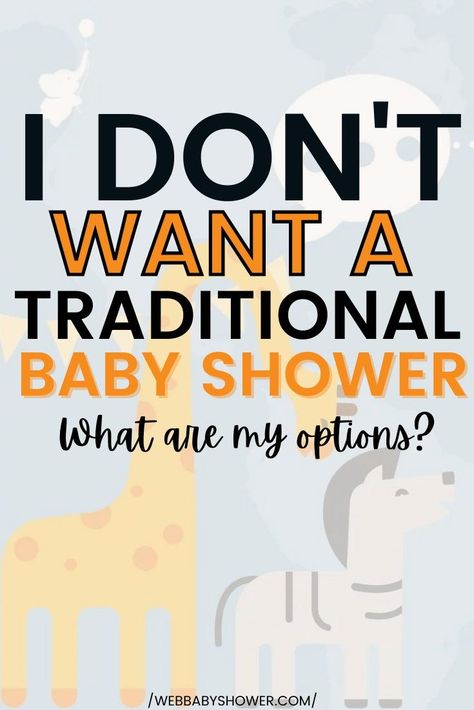 Not a fan of the traditional baby shower? If you really don't want to host or throw a baby shower, here are a lot of interesting options and alternatives for you to consider! Drop By Baby Shower Ideas, Basic Baby Shower Ideas, Baby Shower Not Opening Gifts, Non Baby Shower Ideas, Quick Baby Shower Ideas, Baby Shower Stations Ideas, Baby Shower Decorations No Balloons, Baby Shower Without Games, Non Traditional Baby Shower Activities