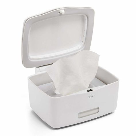 A face wipe dispenser, so you can kiss that crinkly package of likely dried-out wipes GOOD BYE. Baby Care Essentials, Wipe Warmer, Flushable Wipes, Wipes Dispenser, Storage Caddy, Baby Organization, Shower Caddy, Baby Registry, Baby Wipes