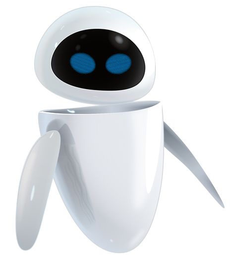 Eve Walle, Walle Y Eva, Walle And Eva, Robot Png, Color Characters, Wall E Movie, Eve Wall E, Vector Robot, Wall E Eve