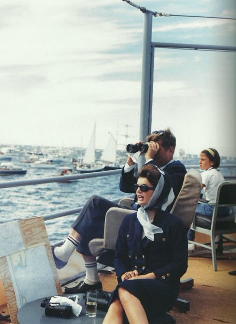 The Kennedys, Americas Cup, Elsa Peretti, Jackie O, On A Boat, Money Aesthetic, Aesthetic Things, Old Money Aesthetic, 가을 패션