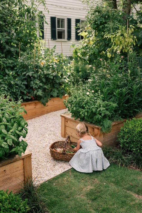 Raised Garden Beds Next To House, Vegetable Garden And Chicken Coop, Fruit And Vegetable Garden Design, Deck Vegetable Garden, Residence Landscape, Small Backyard Garden, Landscaping Projects, Box House, Future Garden