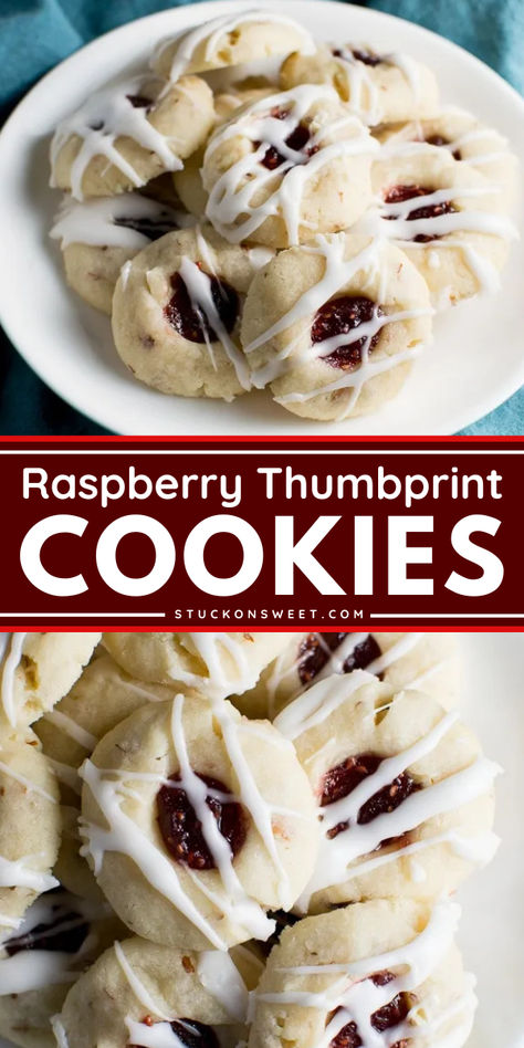 Try the BEST raspberry thumbprint cookies that are buttery, simple, and filled with sweet raspberry jam! This Raspberry thumbprint cookies recipe is perfect to make your Christmas dessert ideas unforgettable. Pin this easy Christmas cookie recipe for later! Christmas Baking Recipes Easy Shortbread Cookies, Raspberry Thumbprint Cookies Recipe, Pb Thumbprint Cookies, Land O Lakes Thumbprint Cookies, All Kinds Of Cookies, Christmas Raspberry Cookies, Raspberry Shortbread Thumbprint Cookies, Best Thumbprint Cookies With Icing, Chocolate Raspberry Thumbprint Cookies