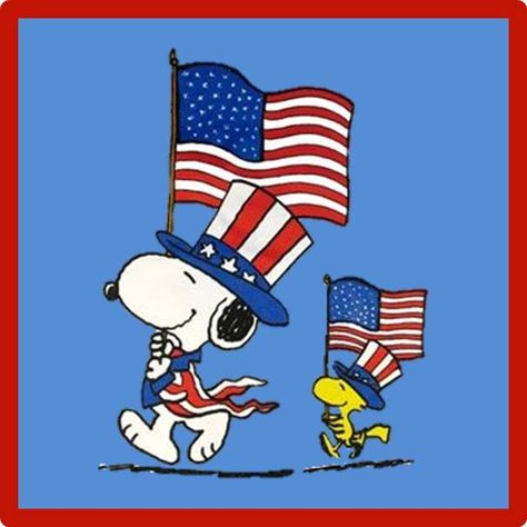 Patriotic - 4th of July - Snoopy Veterans Day Images, Memorial Day Quotes, 4th Of July Images, Snoopy Cartoon, Happy Birthday America, Snoopy Images, Peanuts Cartoon, Snoopy Wallpaper, Snoopy Quotes