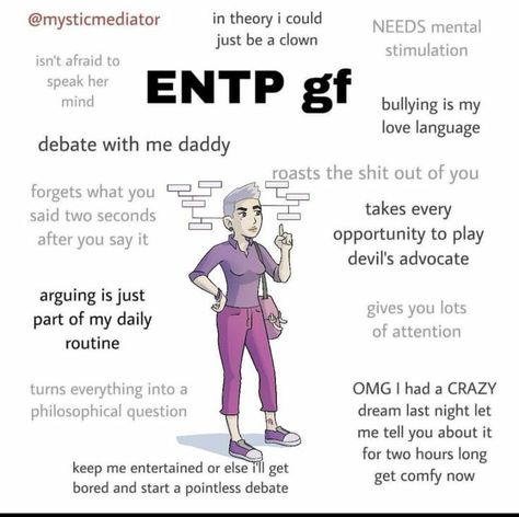 Entp X Entp Relationship, Entp Gf, Entp Memes Funny, Entp Style, Entp Art, Entp T, Entp Aesthetic, Entj Relationships, Entp Personality