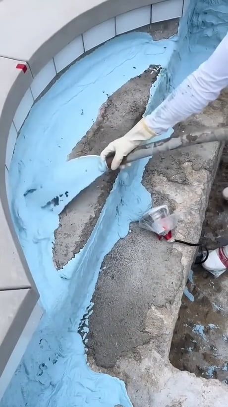 Plastering a new pool Pool Plaster Colors, Pool Plaster, Pool Renovation, Pool Ideas, Renovation Ideas, Reaction Meme, Meme Pictures, New Memes, Funny Memes