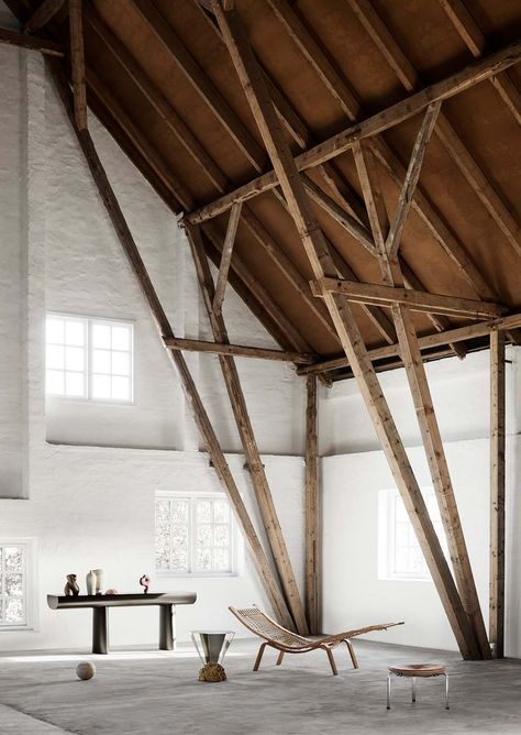 Folk Design, Barn Conversion, Dream Living, Structure Architecture, Wood Interiors, Barn Style, Danish Design, Case Study, Architecture Details