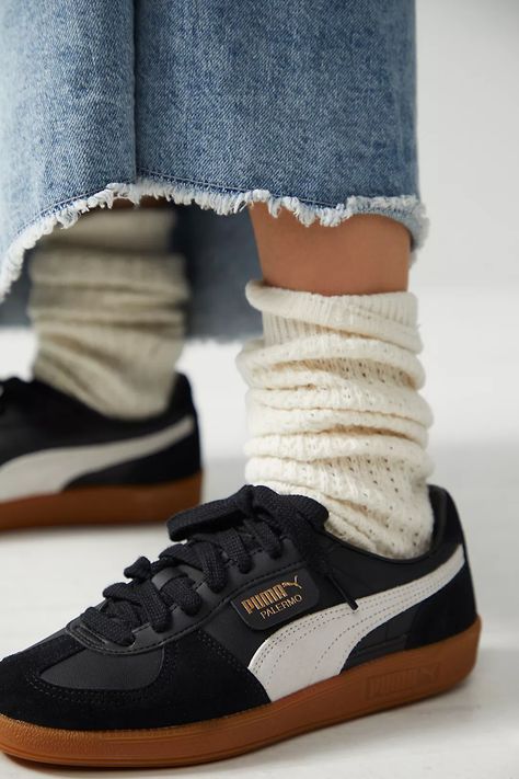 Puma Palermo Sneakers | Free People Puma Sneakers Outfit, Puma Shoes Women, Puma Palermo, Puma Outfit, Shoe Wishlist, 80s Style, Puma Sneakers, Rubber Shoes, Swag Shoes