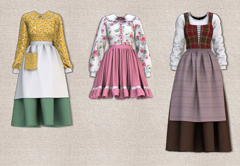 Sims 4 Cc Cottage Core Dresses, Sims 4 Mods Clothes Cottagecore, Sims 4 Clothes Cottagecore, Sims 4 Cottage Outfits, Ts4 Cottagecore, Sims 4 Cottagecore Dress, Sims 4 Cottage Living Outfits, Cottage Core Sims 4 Cc Hair, Sims 4 Cc Old Fashioned Clothes