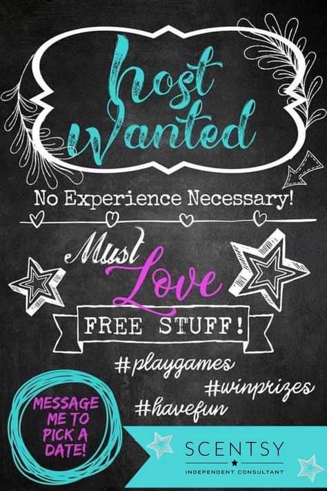 Host A Scentsy Party, Scentsy Hostess, Scentsy Hacks, Scentsy Sample Ideas, Hostess Wanted, Scentsy Pictures, Scentsy Flyers, Scentsy Facebook Party, Scentsy Host