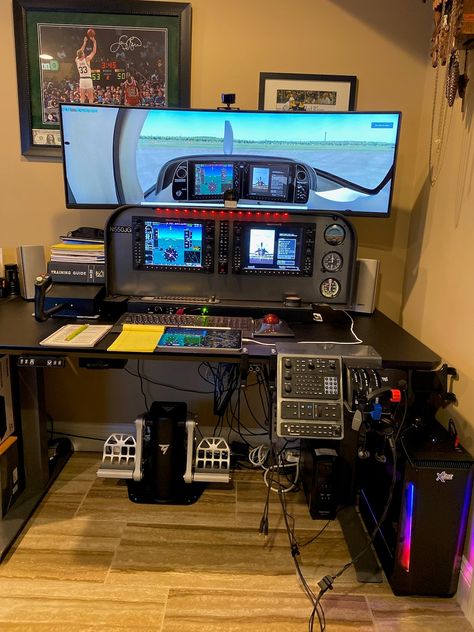 Flight Simulator Setup, Pilot Office, Aviation Office, Aviation Room, Flight Simulator Cockpit, Jeep Concept, Accounting Office, Small Airplanes, Sailboat Yacht