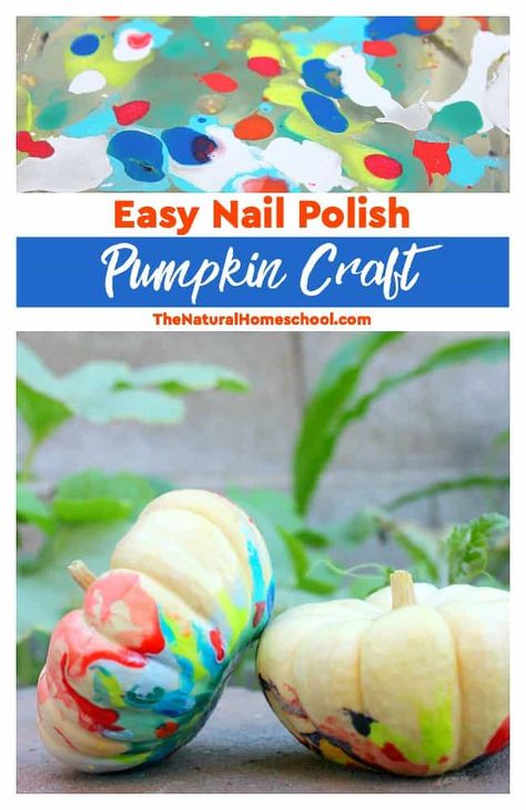 Pumpkin Craft For Kids, Easy Nail Polish, Pumpkins Preschool, Fall Crafts For Toddlers, Halloween Themed Activities, Pumpkin Activities, Pumpkin Craft, Nail Polish Crafts, Autumn Activities For Kids