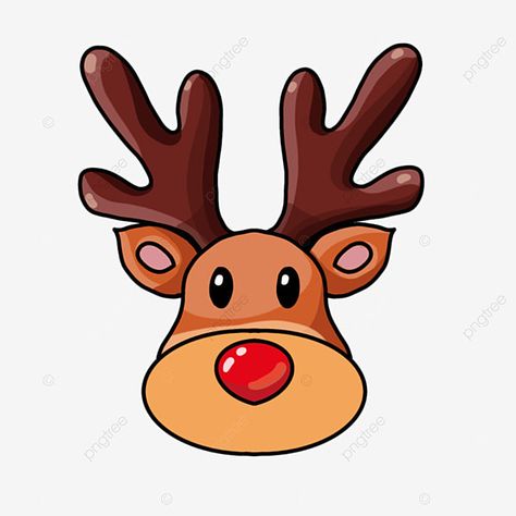 Rudolph The Red Nosed Reindeer Drawing, Christmas Reindeer Drawing, Christmas Clipart Free Printable, Rudolph Cartoon, Reindeer Drawing, Deer Face, Christmas Rudolph, Rudolph Red Nose, Rudolph Red Nosed Reindeer