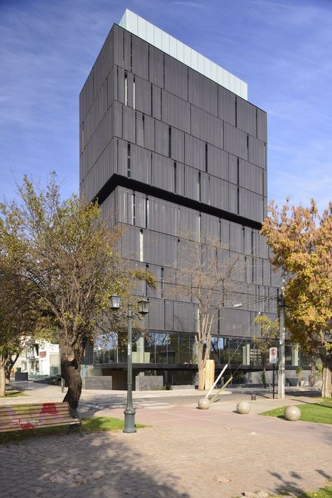 El Coihue Building,© Guy Wenborne Hotel Facade, Building Skin, Simple Building, Office Building Architecture, Skyscraper Architecture, Building Facade, Architecture Office, Facade Architecture, Facade Design