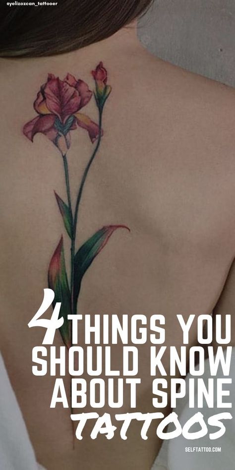 4 Things You Should Know About Spine Tattoos | Body Art - Are you thinking about getting a spine tattoo? They are not the same as back tattoos, as spine tattoos only occupy the length of the backbone. For things to consider before getting inked and a list of inspiring tattoo designs, click here. Self Tattoo | Back Tattoo Women | Tattoo Ideas | Tattoos | Tattoo Ideas for Men | Tattoos for Women | Tattoo Ideas Female | Back Tattoos | Back Tattoo Women Spine | Spine Tattoos Female Back Tattoos, Middle Of Back Tattoo, Tattoo Ideas Female Back, Tattoo Down Spine, Women Tattoo Ideas, Self Tattoo, Back Tattoo Women Spine, Beautiful Back Tattoos, Back Tattoos Spine