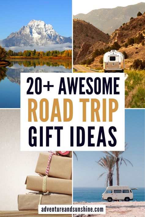 Find fantastic gift ideas for travelers who love a roadtrip in our Guide to the Best Travel gifts for road trips. We personally use and recommend so many of these useful travel gifts. From road trip essentials, road trips gifts for him, travel gifts for women and road trip gifts for kids - you are sure to find the perfect roadtrip gifts on our list. Road trip gift basket | Gift ideas for road trippers | Presents for travellers Road Trip Gift Basket, Travel Basket Gift Ideas Road Trips, Gifting A Trip Ideas, How To Give A Trip As A Gift, How To Present A Trip As A Gift, Road Trip Basket, Gifts For A Road Tripper, Road Trip Gifts, Best Travel Gifts