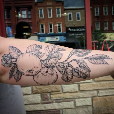 Apple Tree Branch Tattoo, Crab Apple Tattoo, Apple Branch Tattoo, Apple Core Tattoo, Apple Tree Tattoo, Apple Tree Branch, Tree Branch Tattoo, Tree Tattoo Arm, Apple Tattoo