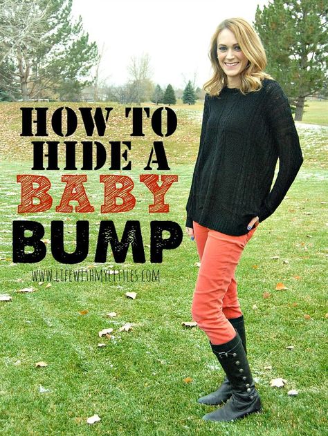 How to hide a baby bump: tips on what to wear to hide your baby bump when you're still trying to keep it a secret! So helpful! Hiding Pregnancy, Baby Gender Prediction, Cute Maternity Dresses, Pregnancy Bump, Pregnancy Hacks, Pumping Moms, Trimesters Of Pregnancy, Pregnancy Fashion, First Trimester