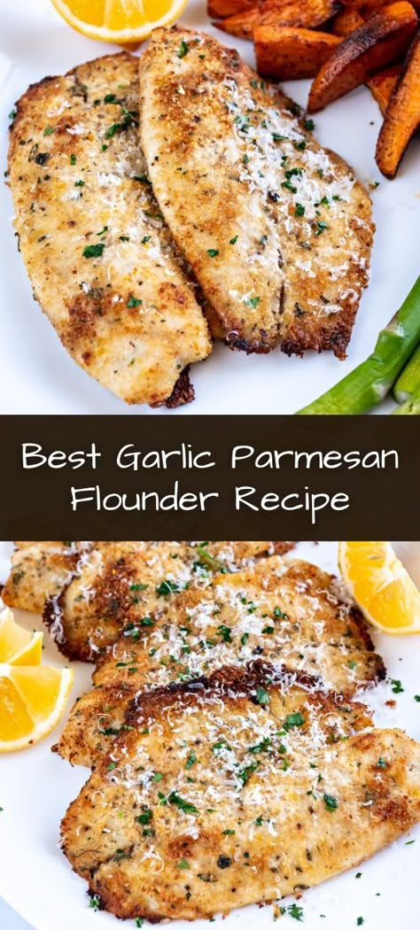 Elevate your seafood game with our Best Garlic Parmesan Flounder Recipe, where tender flounder fillets are bathed in a rich garlic and parmesan-infused sauce, creating a symphony of flavors that will leave you craving for more. Join us on this culinary journey and follow us for a delectable array of recipes that will make every meal a masterpiece. Flounder Recipes Healthy, Flounder Recipes Baked, Seafood Night, Flounder Fish Recipes, Flounder Recipes, Fish Dinners, Fish Recipes Baked, Fish Dinner Recipes, Fish Recipes Healthy