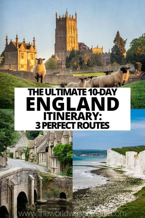 10 Day Itinerary England, 10 Day London Itinerary, South Of England Travel, 1 Week England Itinerary, England Itinerary One Week, England Things To Do, 10 Days In The Uk, Great Britain Travel Itinerary, Top Things To Do In England